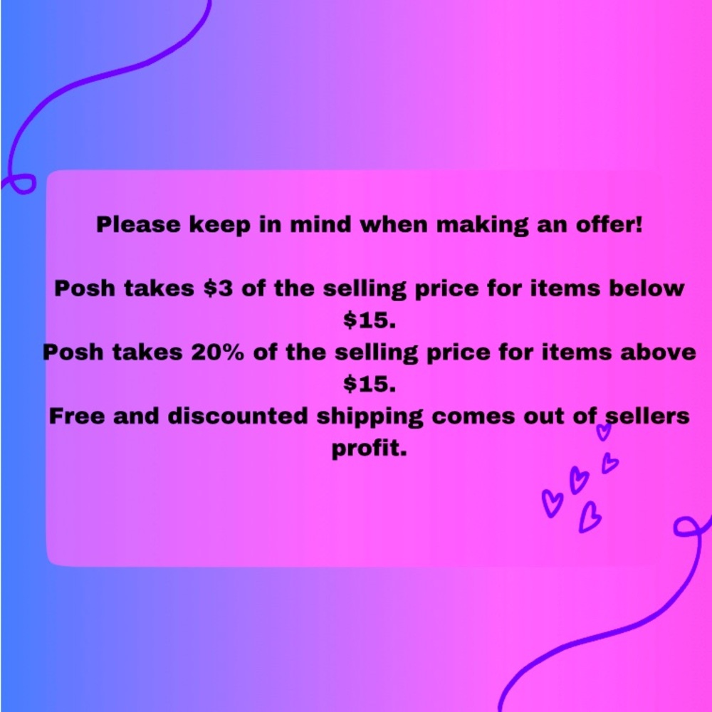 Please keep in mind when making an offer!